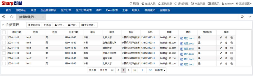 SharpCRM人(rén)事(shì)檔案管理(lǐ)